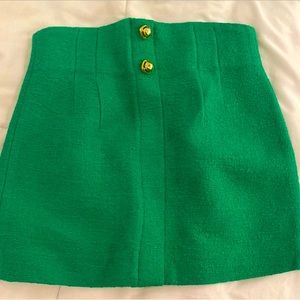 Zara Green Mini Skirt